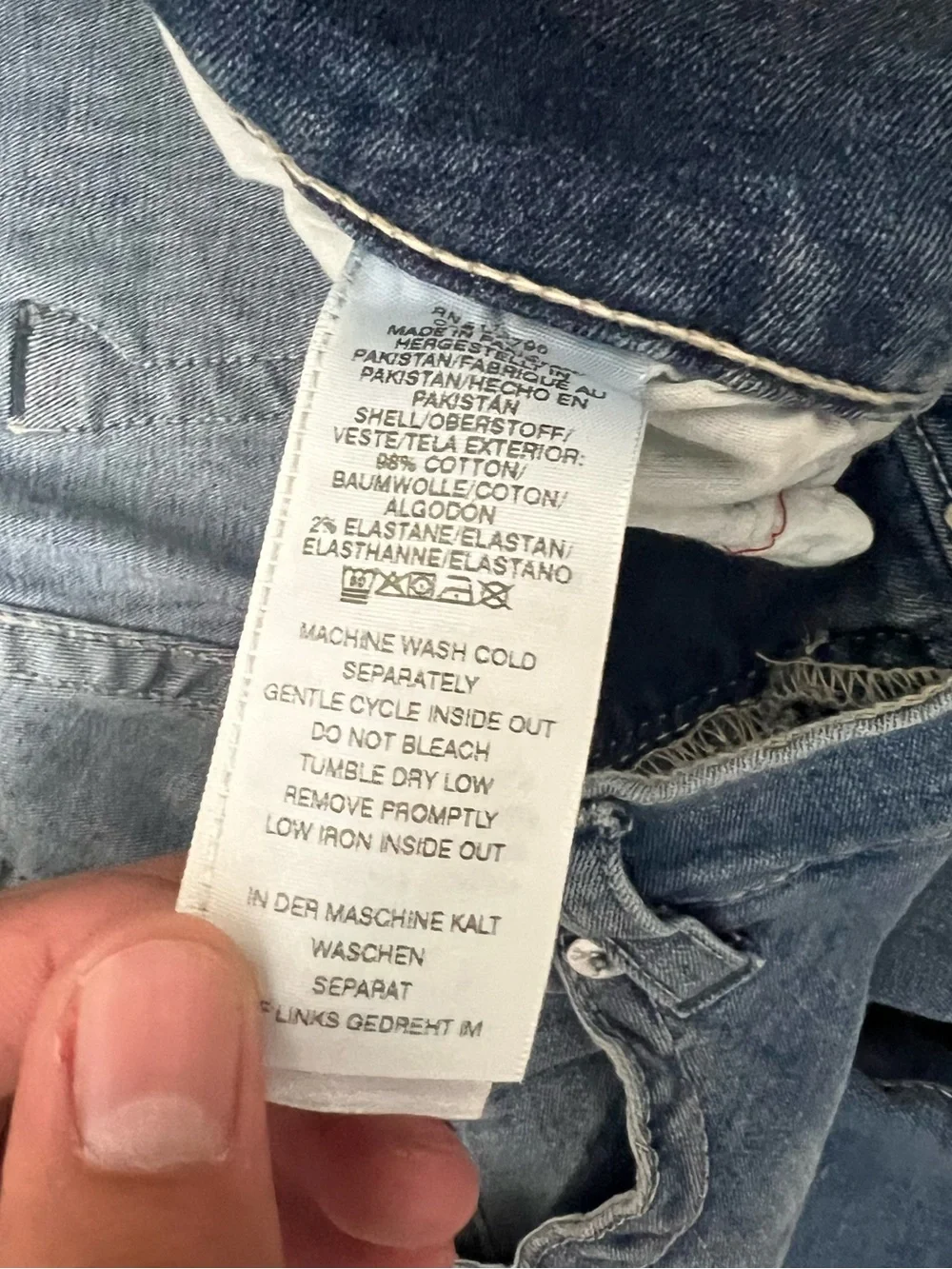 True Religion Rocco Relaxed Skinny Jeans Light Blue Men’s Size 38 X 32